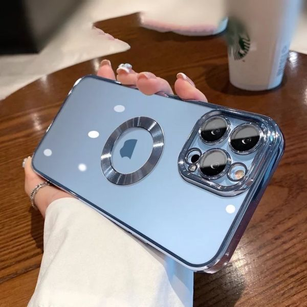 Ốp IP hở táo viền vuông mạ màu, Có bảo vệ kính camera cho iPhone từ ̉6G/6S Đến 14 Promax siêu đẹp giá sỉ