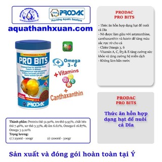 Thức ăn hạt cá dĩa Pro Bits (100gr~10kg)