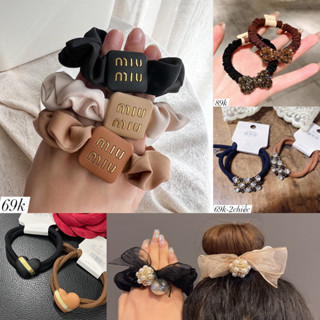 Chun Dây Buộc Cột Tóc #hottrend Mới Nhất Nhiều Mẫu LV Đính Ngọc Đính Đá