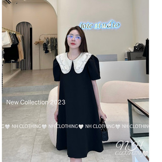 Váy cổ tầng đính đá sm