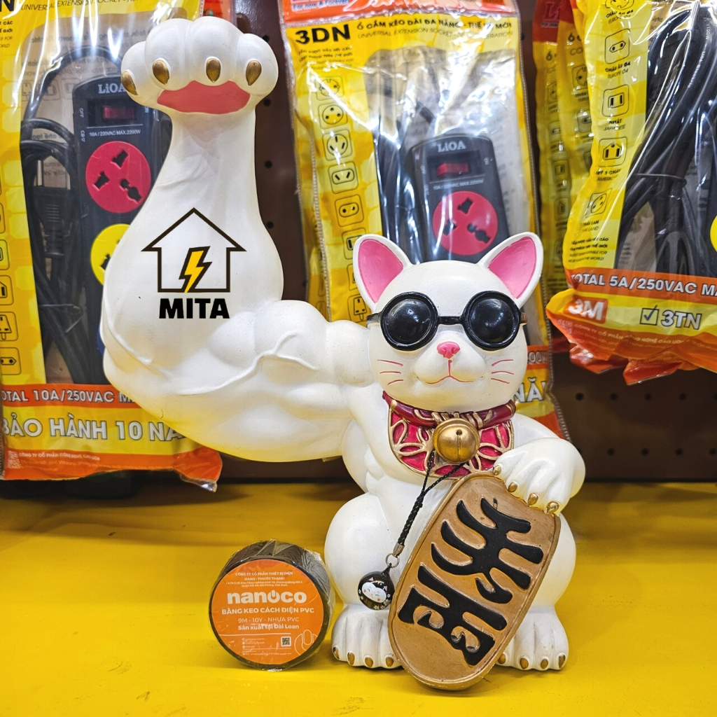 Băng dính điện Nanoco bé 9M-10Y màu đen  - Chính Hãng