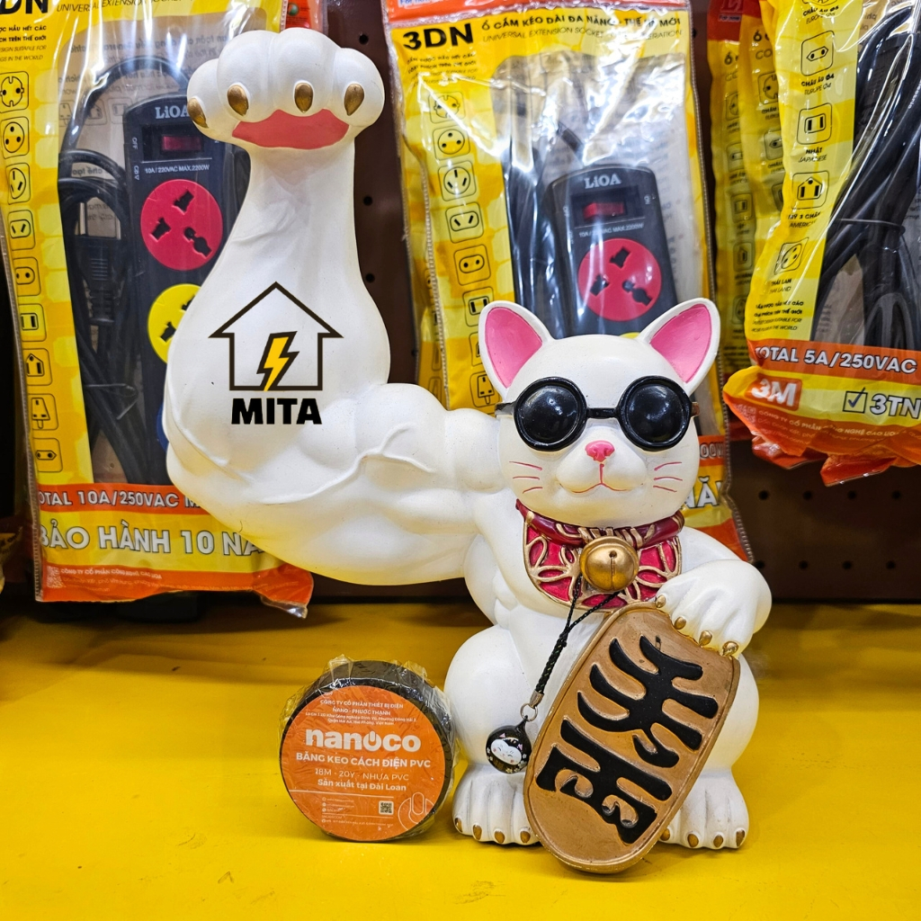 Băng dính điện Nanoco bé 18M-20Y màu đen - Chính Hãng