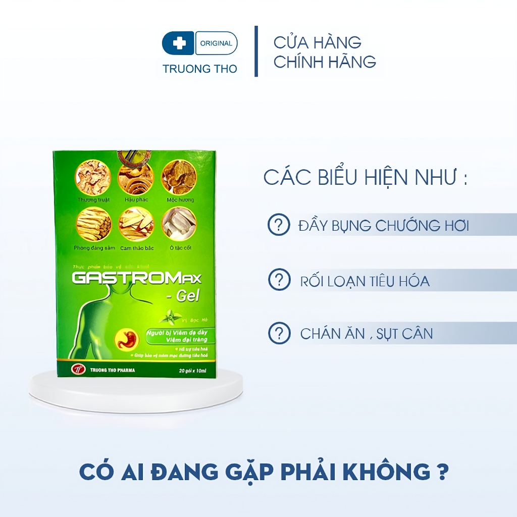 Thảo Dược Gastromax Gel Cải Thiện Giảm Đau Dạ Dày Tá Tràng, Viêm Đại Tràng - 01 Liệu Trình Từ 4 Đến 6 Hộp