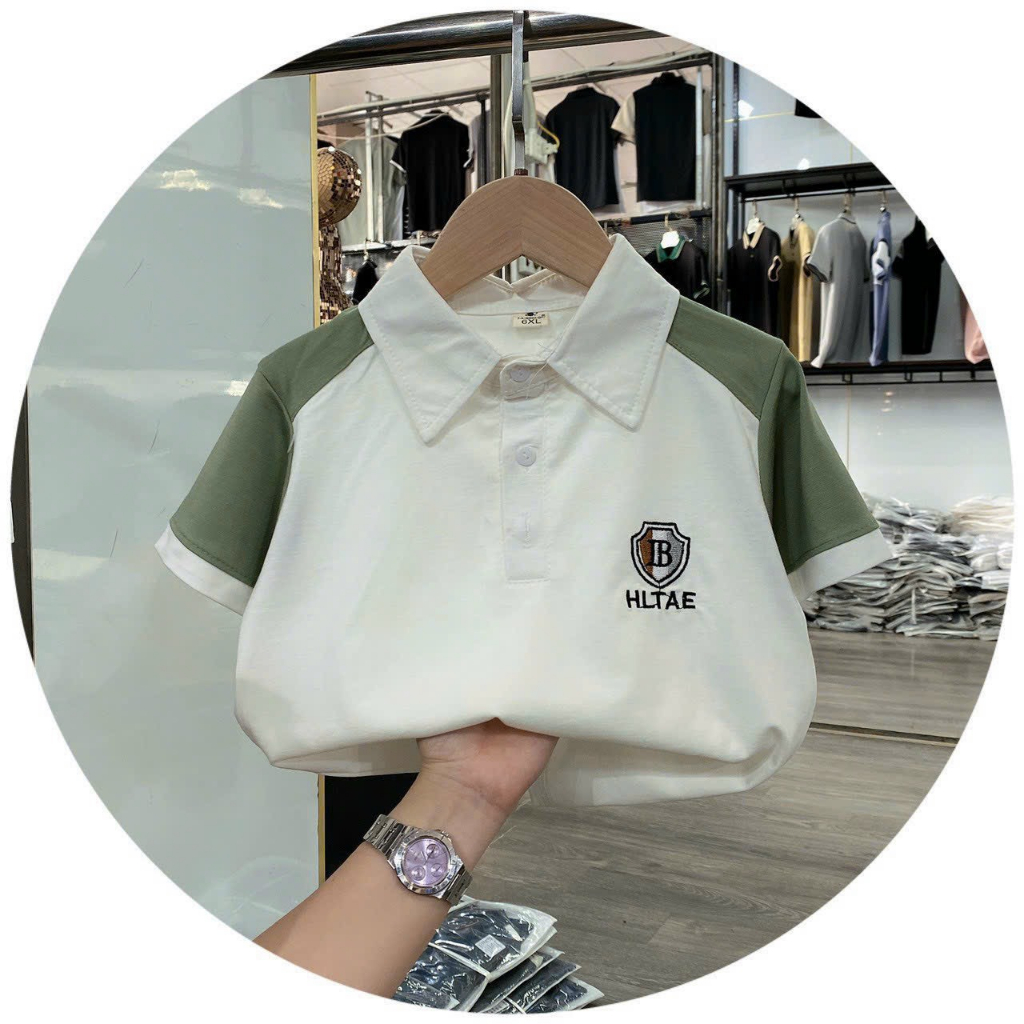 ÁO POLO BÉ TRAI CHO BÉ TỪ 30-40KG