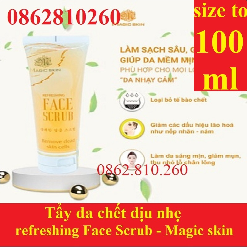 GEL TẨY TẾ BÀO DA CHẾT DỊU NHẸ Refreshing Face Scrub remove dead skin cells magic skin