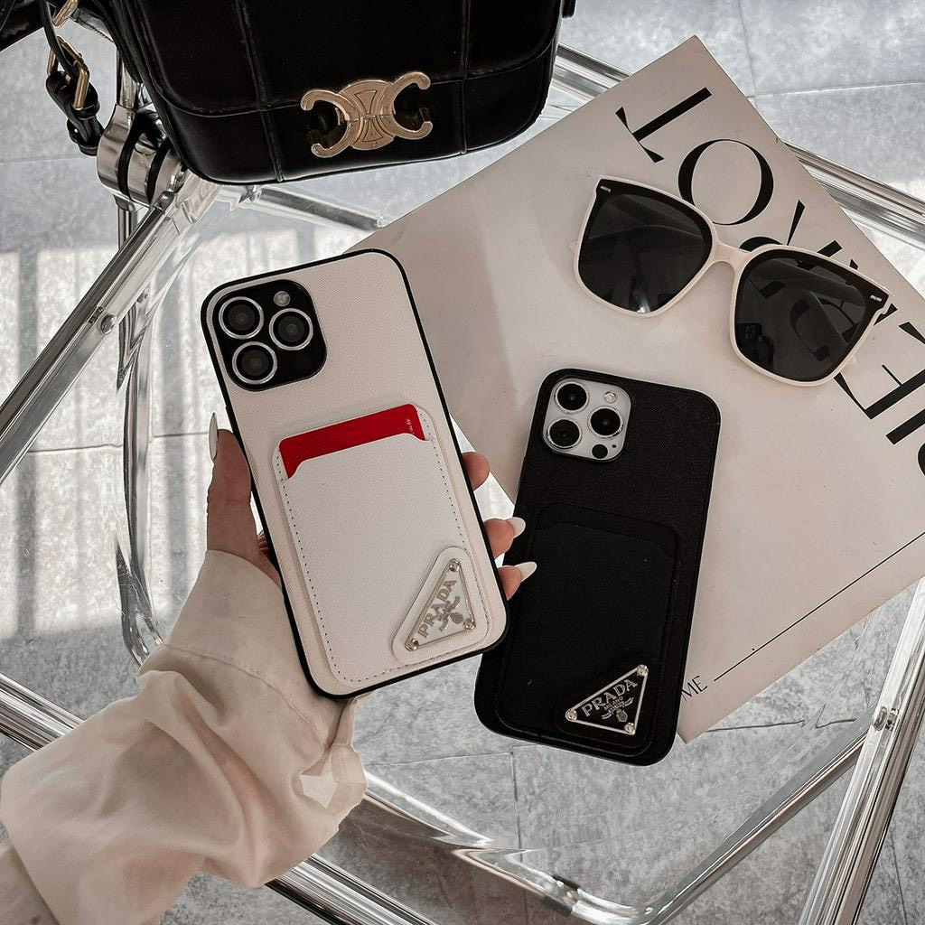 Ốp Điện Thoại Da Sang Trọng Có Ngăn Đựng Thẻ Cho IpXsmax 11 11prm 12prm 13prm 14pro 14prm