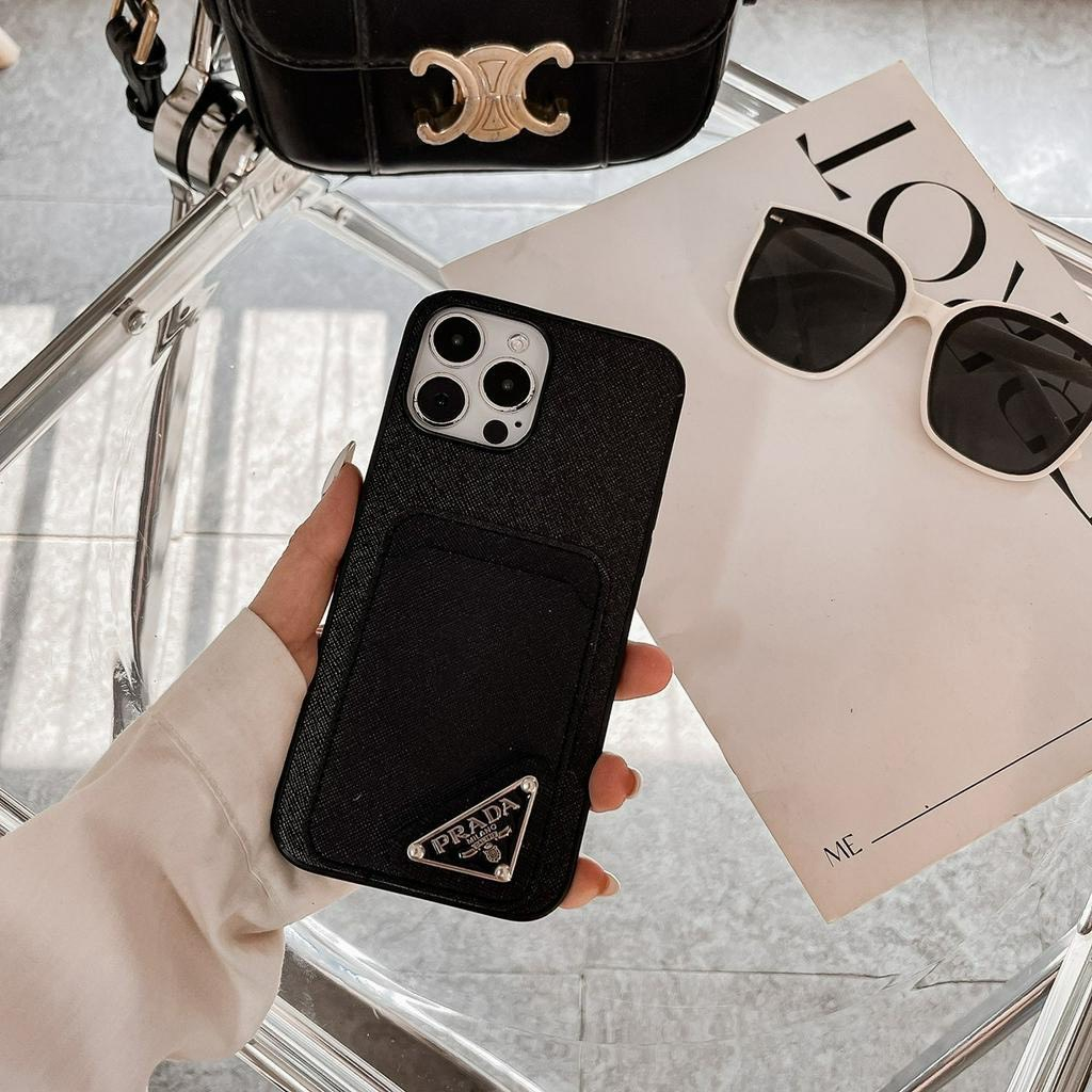 Ốp Điện Thoại Da Sang Trọng Có Ngăn Đựng Thẻ Cho IpXsmax 11 11prm 12prm 13prm 14pro 14prm