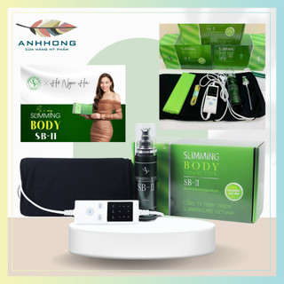 Đai Nịt Bụng Giảm Mỡ Ủ Nóng Slimming Body SB2 Full Bộ Kèm Tinh Dầu Giảm Mỡ Bụng Đánh Bay Mỡ Thừa