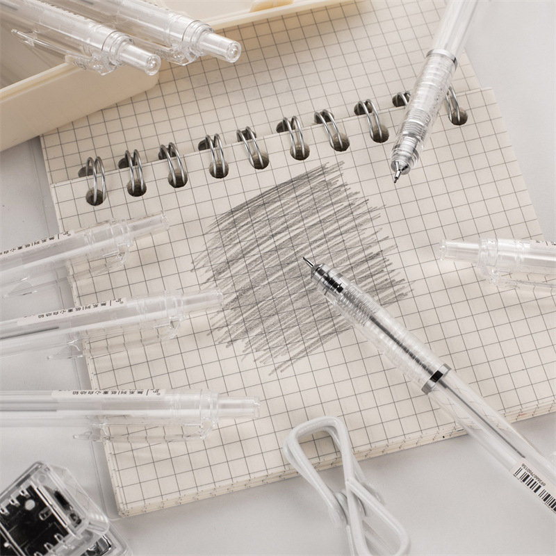 Bút Chì Kim Cơ Học In Morning Trong Suốt Bút Chì Bấm Ngòi 0.5MM / 0.7MM Cao Cấp