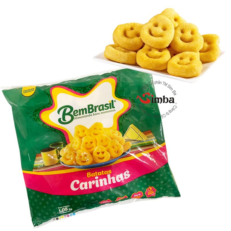 Khoai tây chiên hình mặt cười đông lạnh BemBrazil