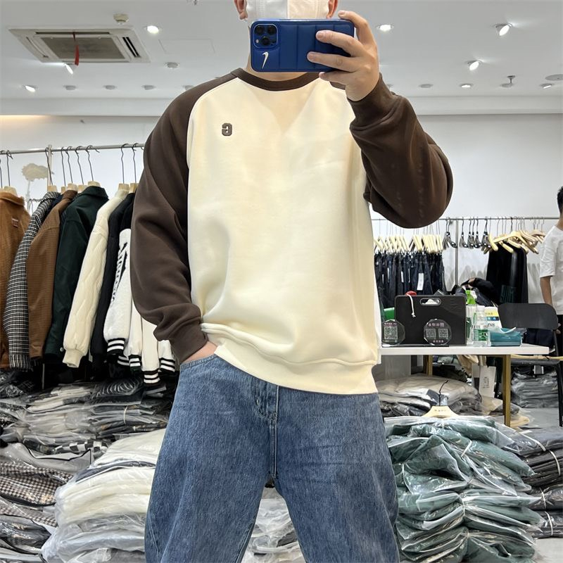 Áo thun tay dài nam sweater basic trơn vải nỉ cao cấp