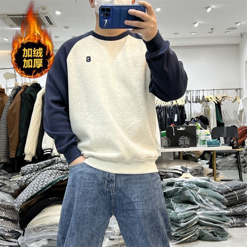 Áo thun tay dài nam sweater basic trơn vải nỉ cao cấp