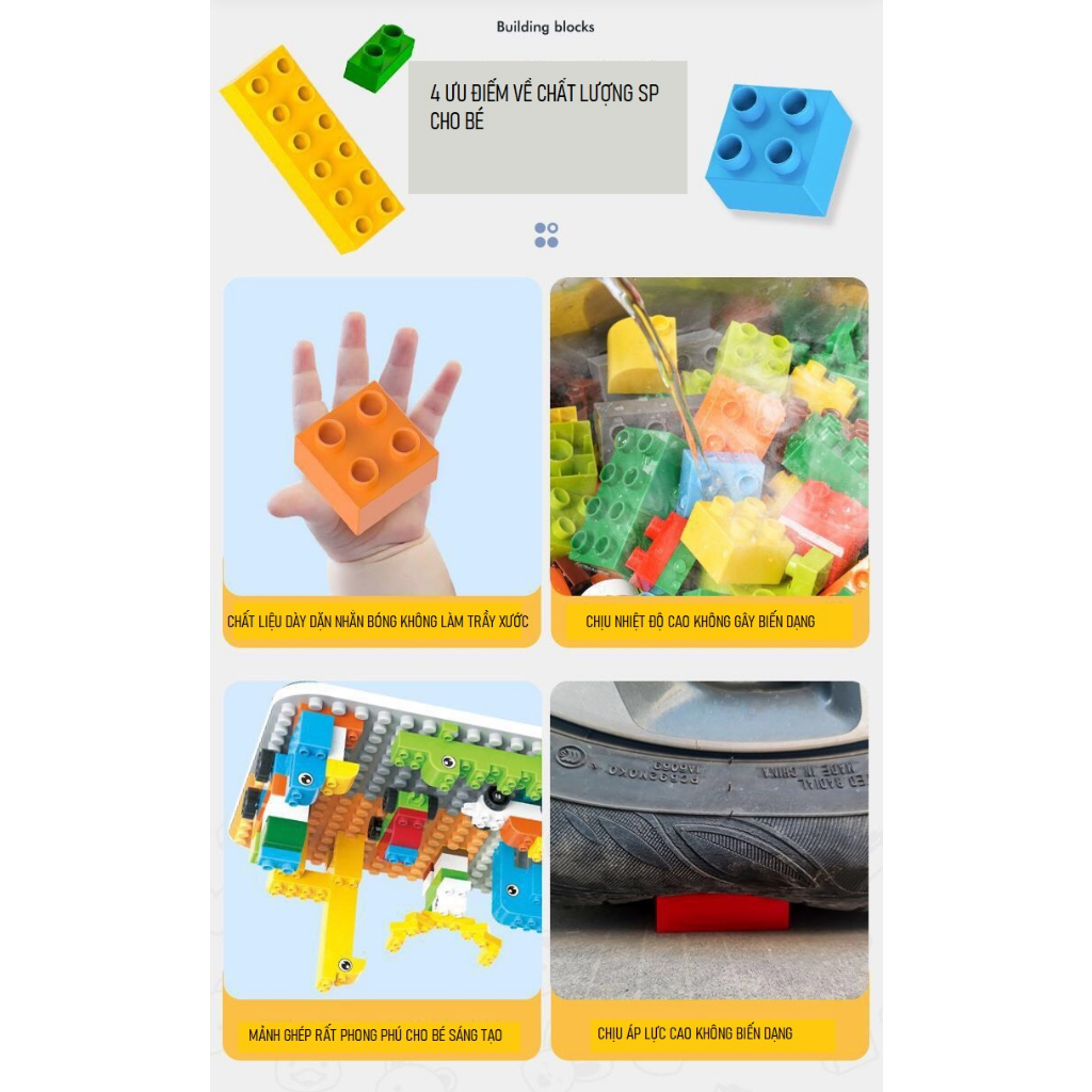 Đồ Chơi Xếp Hình Lắp Ghép Cho Bé 520 Chi Tiết, Giúp Bé Phát Triển Tư Duy Sáng Tạo, Đồ Chơi Giáo Dục