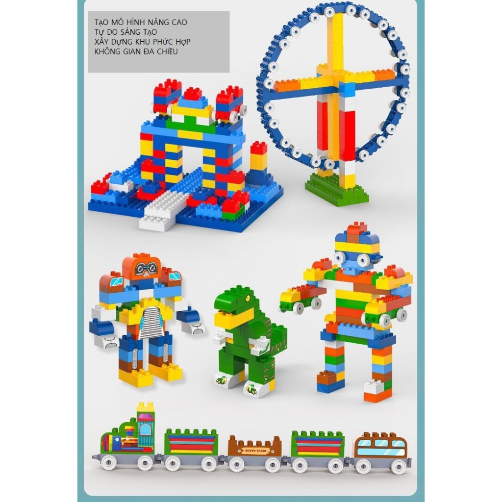 Đồ Chơi Xếp Hình Lắp Ghép Cho Bé 520 Chi Tiết, Giúp Bé Phát Triển Tư Duy Sáng Tạo, Đồ Chơi Giáo Dục
