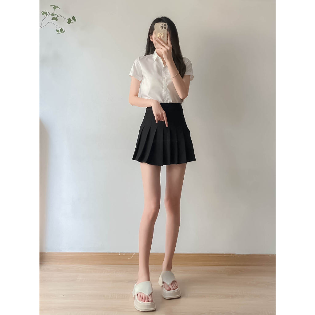 Áo sơ mi nữ cộc tay basic - Retrosyle - Somicoctayuni_P7K2