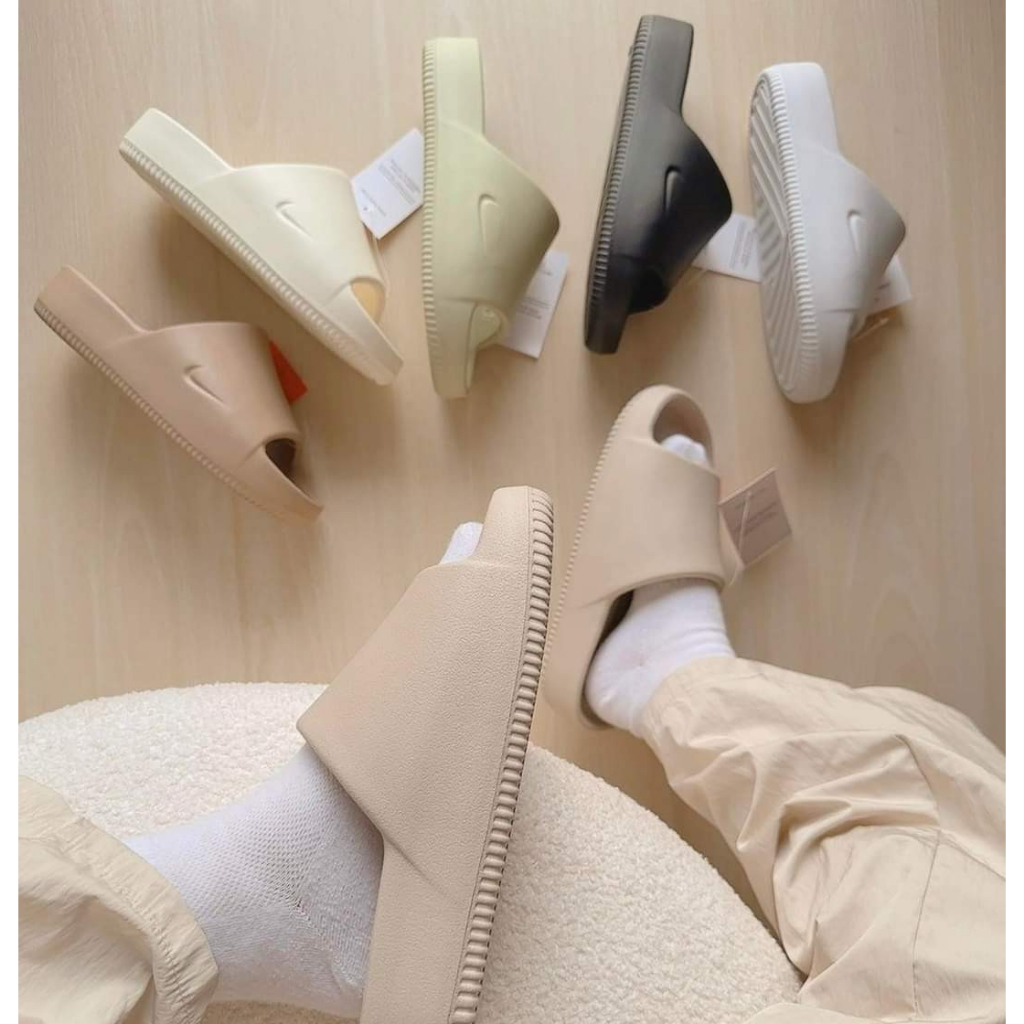 Dép quai ngang nam nữ, dép đúc nguyên khối NAI.KI CALM unisex - đề cao 4cm FULL BOX