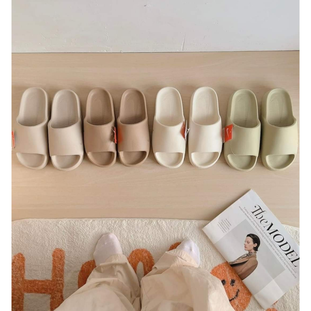 Dép quai ngang nam nữ, dép đúc nguyên khối NAI.KI CALM unisex - đề cao 4cm FULL BOX