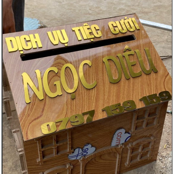 Chữ Alu Vàng Gương 30cm dán tường, trang trí bảng hiệu, biển quảng cáo decor - MON DECOR