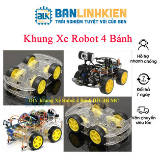 Đồ chơi sáng tạo diy khung xe robot 4 bánh diy-4b-mc