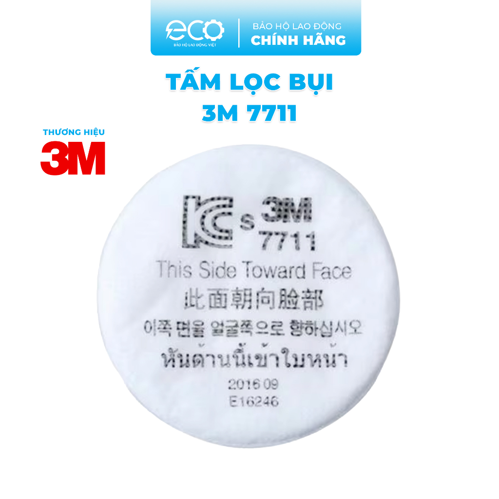 Tấm Lọc Bụi Mặt Nạ 3M 7711 tăng tuổi thọ cho mặt nạ chống hóa chất