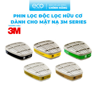 Phin lọc độc, phin lọc hữu cơ 3M 6001, 3M 6003 ,3M 6004, 3M 6006 và 3M 6007 dành cho mặt nạ 3M
