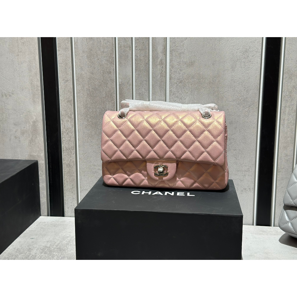 Túi Xách Cha.neo  Size 25,5cm Màu Hồng