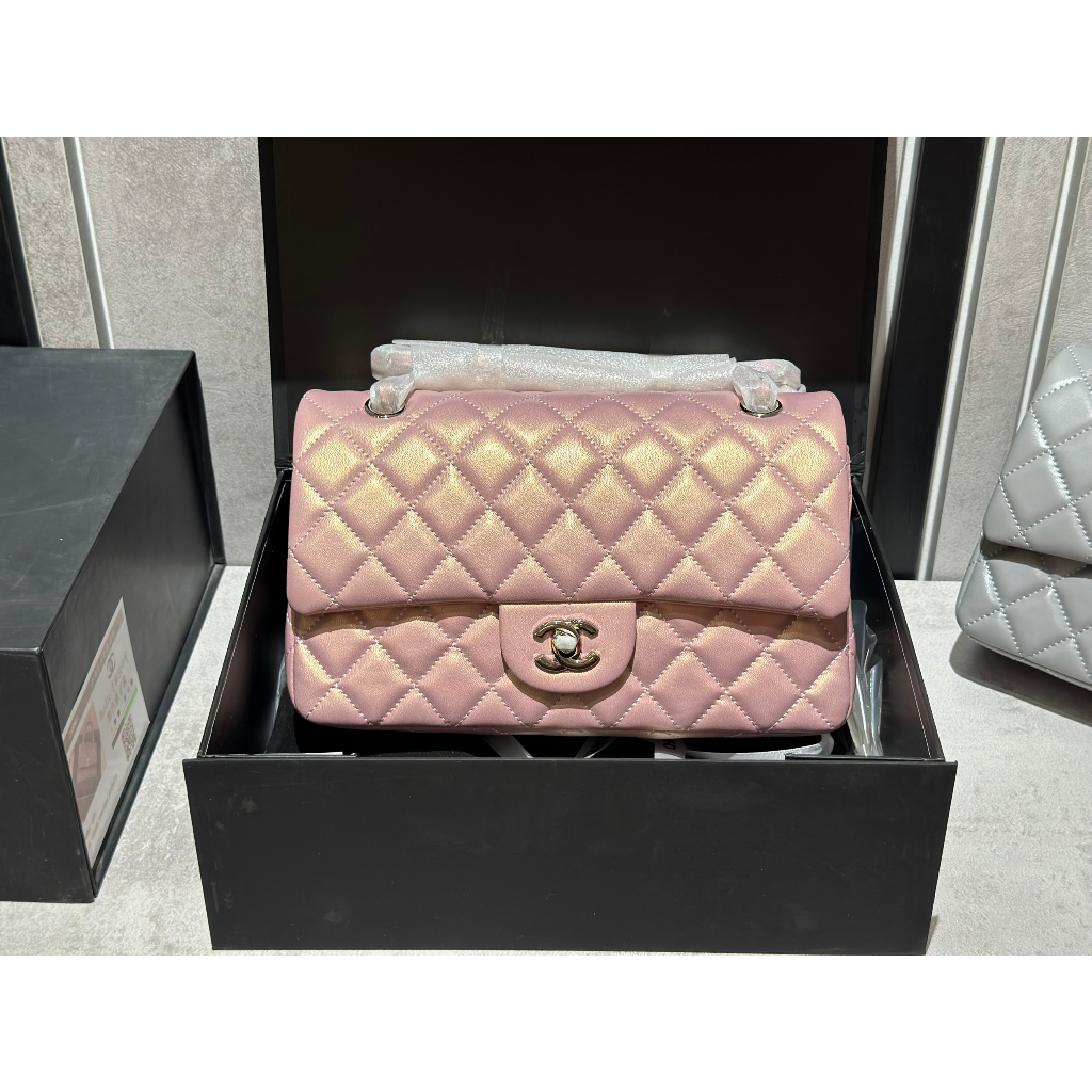 Túi Xách Cha.neo  Size 25,5cm Màu Hồng