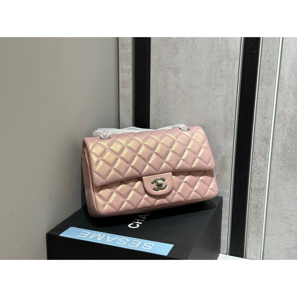 Túi Xách Cha.neo  Size 25,5cm Màu Hồng