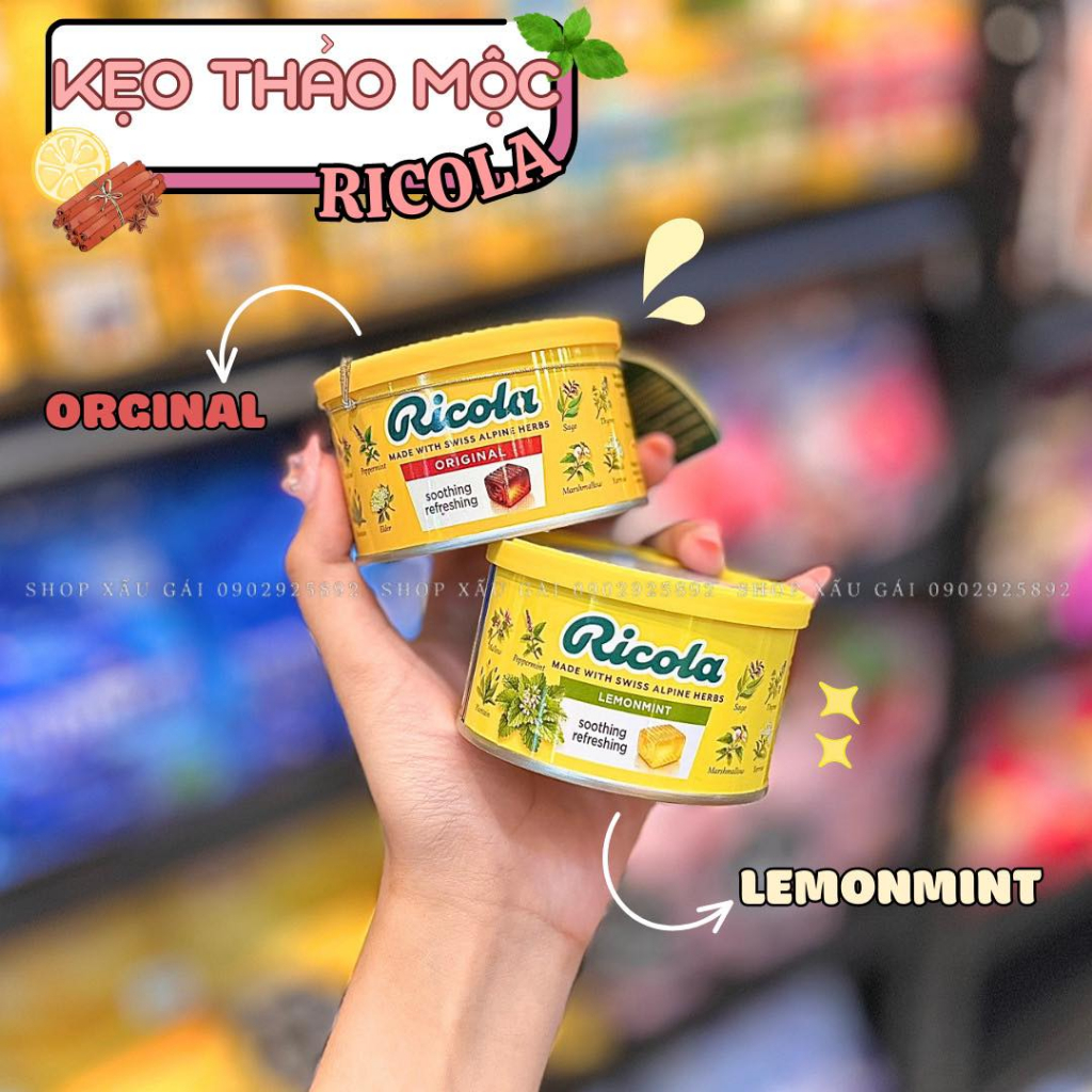 Kẹo Ngậm Thảo Mộc Ricola 100gr