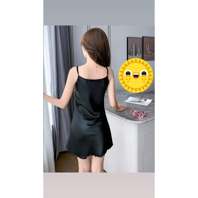 Đầm ngủ mặc nhà hai dây form chữ A