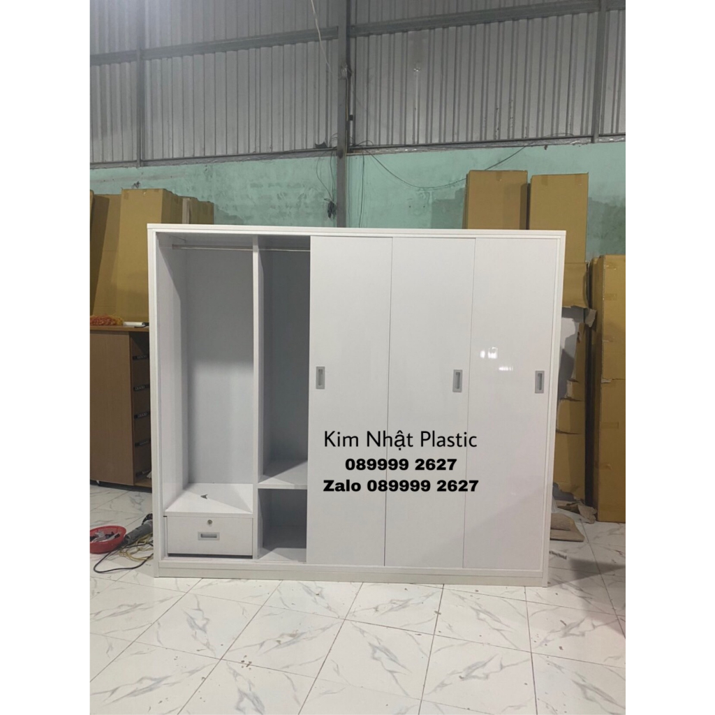TỦ QUẦN ÁO 5 CÁNH LÙA 2M SIÊU ĐẸP - TỦ NHỰA ĐÀI LOAN