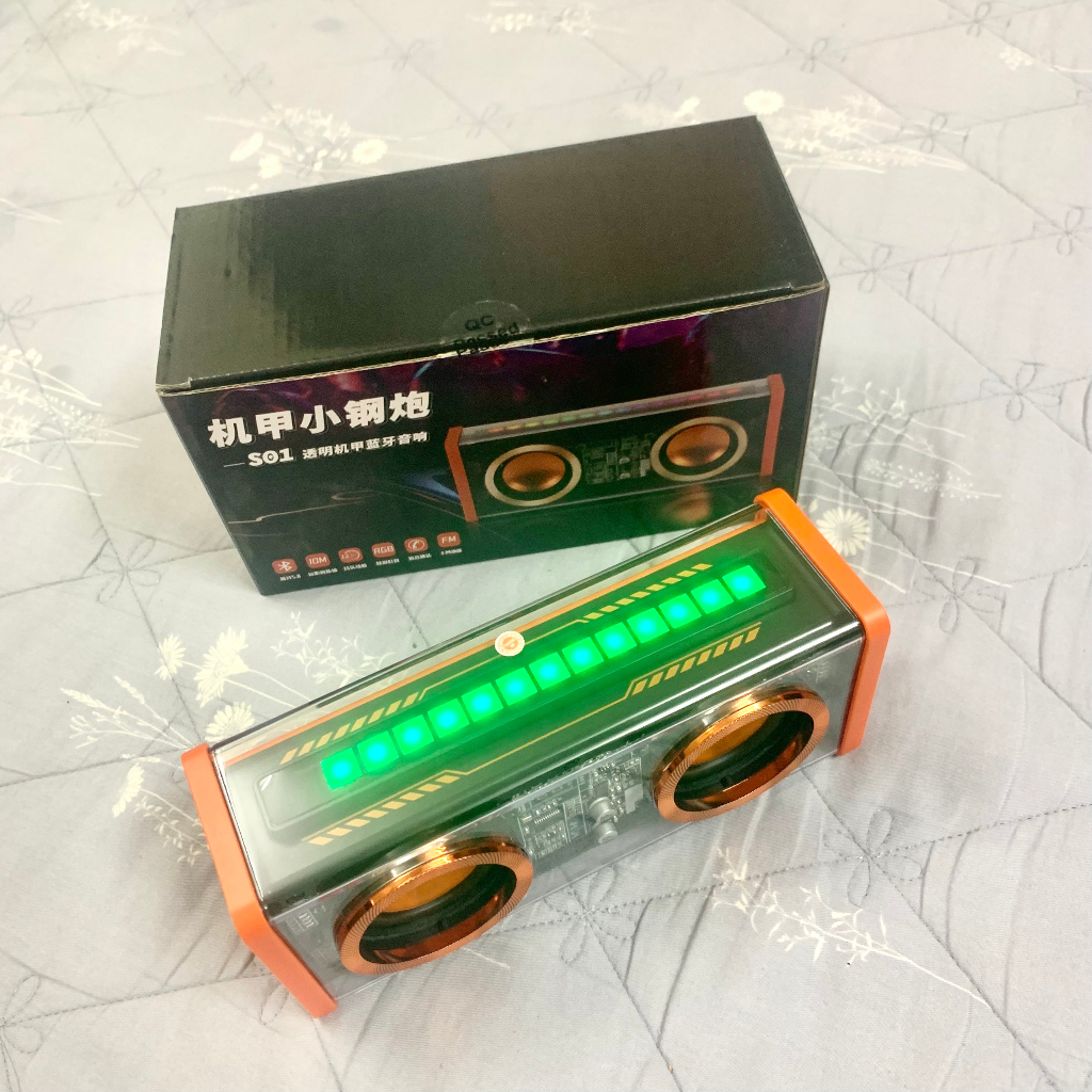 Loa bluetooth V9 – S01 âm thanh hay bass căng có đèn Led