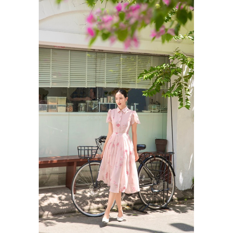 Váy hoa cổ somi Flores