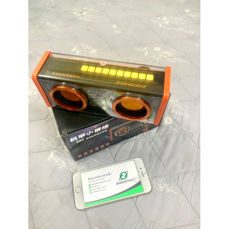 Loa bluetooth V9 – S01 âm thanh hay bass căng có đèn Led