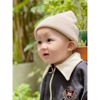 Mũ len THÊU TÊN style cực chất cho bé