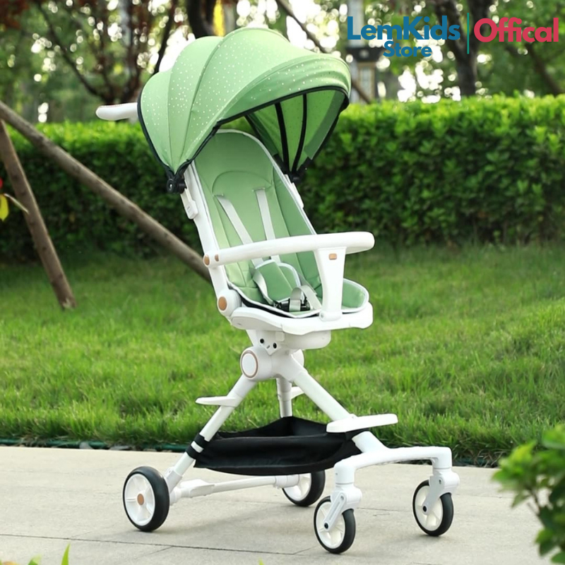 Xe Đẩy Gấp Gọn Cho Bé, Xe Đẩy Cho Bé LK COMPACT Màu Xanh Cốm Đặc Biệt-Mã NTX88