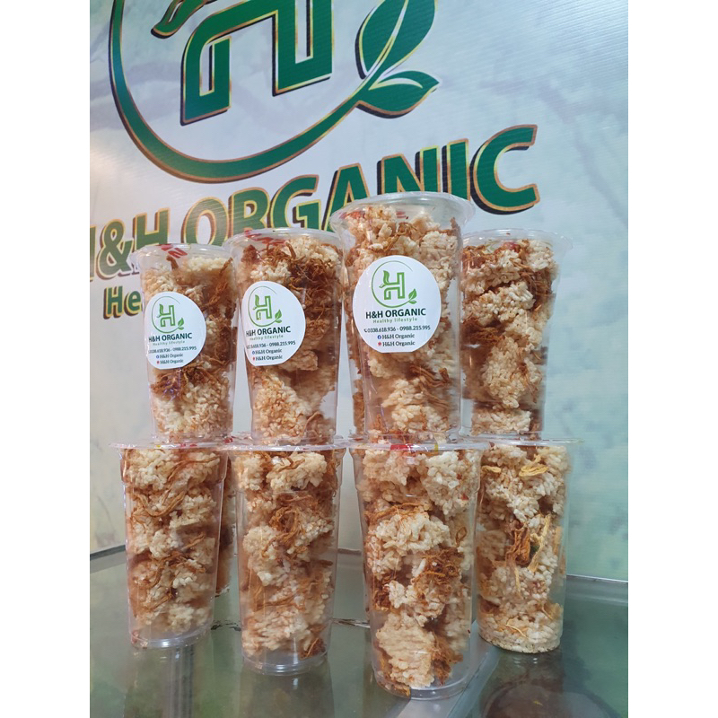 CƠM CHÁY SIÊU CHÀ BÔNG, CƠM CHÁY GẠO LỨT - ĂN VẶT THOẢI MÁI KHÔNG LO BÉO - H&H Organic, GIÁ GỐC TẬN XƯỞNG, sỉ sll