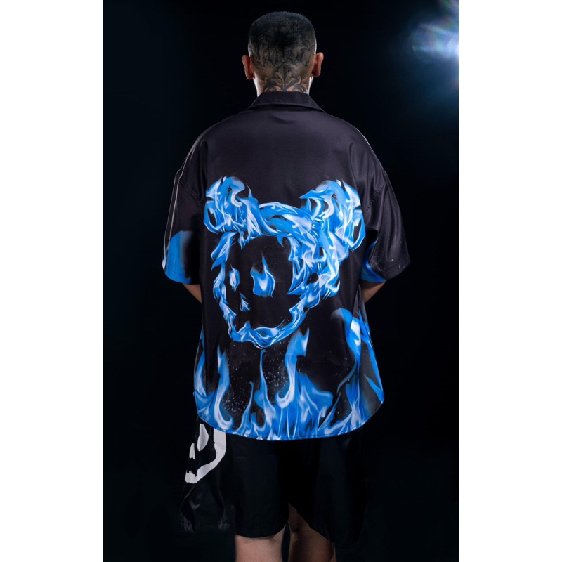Vietgangz Shirt BLUE FIRE