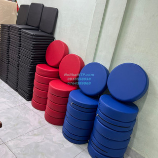 NỆM NGỒI TRÒN 39CM CHẤT SIMILI CAO CẤP ( Dày 5cm )