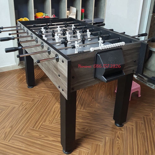 Bàn Bi Lắc Bóng Đá Cỡ Lớn 1,4m NineStar Robot Red White Chuẩn Thi Đấu, Banh Bàn Foosball 1m4 Gia Đình Văn Phòng Hanana