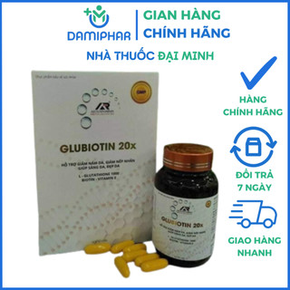 Viên uống glubiotin 20x lọ 30 viên - hỗ trợ đẹp da, giảm nám, sáng da