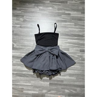Áo 2 dây croptop thun gân kiểu basic