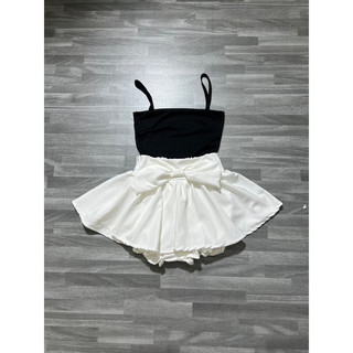 Áo 2 dây croptop thun gân kiểu basic