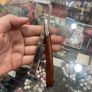 Dao cạo mặt cán gỗ