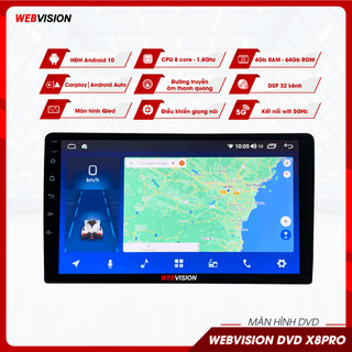 Màn hình android dvd webvision x8 pro