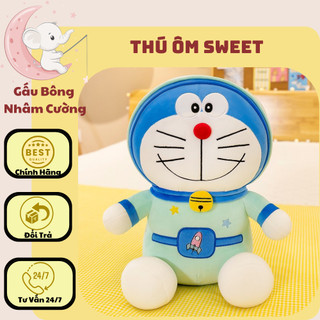 Gấu Bông đoremon - Thú Nhồi Bông Mini đoremon Xanh hồng Siêu Cute