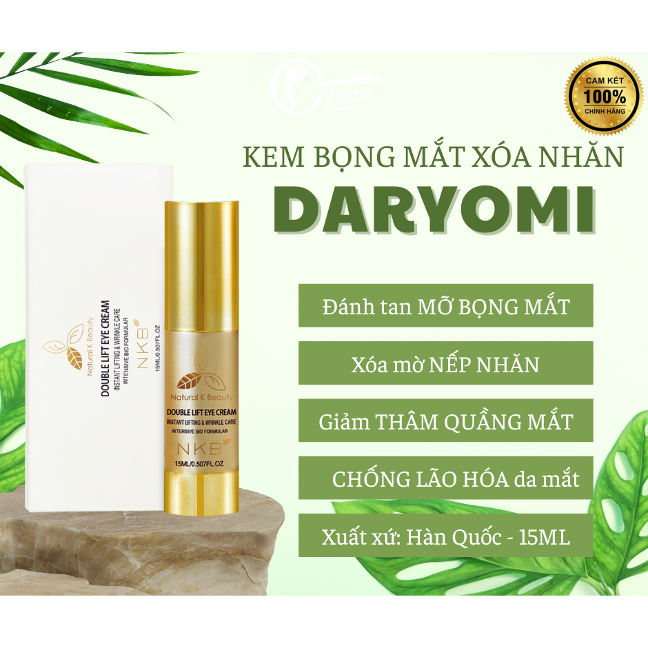 Kem Bọng Mắt Xóa Nhăn Thâm Quầng cao cấp Daryomi Hàn Quốc - 15ML