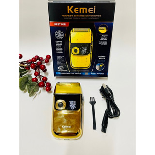 Máy Cạo Râu Kemei KM 2028 Chính Hãng - Máy Cạo Râu Kemei Thiết Kế Sang Trọng Tích Hợp Lưỡi Kép 3 Cấp Tốc Độ Cạo Êm Sát