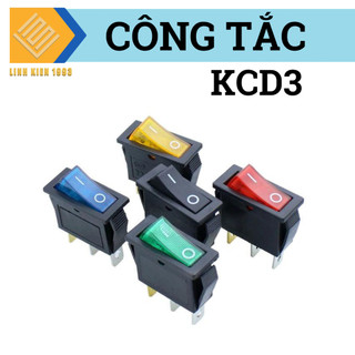 [ 2 CON ] KCD3 công tắc nguồn màu đỏ