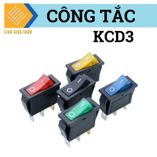 [ 2 CON ] KCD3 công tắc nguồn màu đỏ
